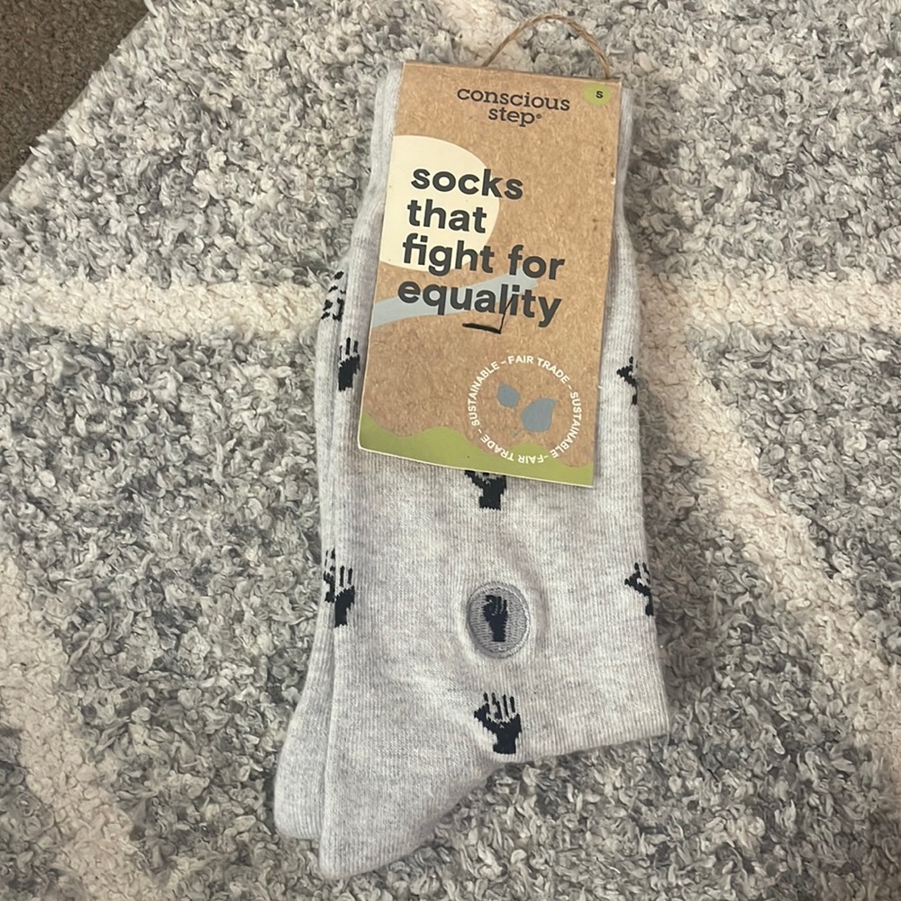 Conscious step socks that fight for equality NWT